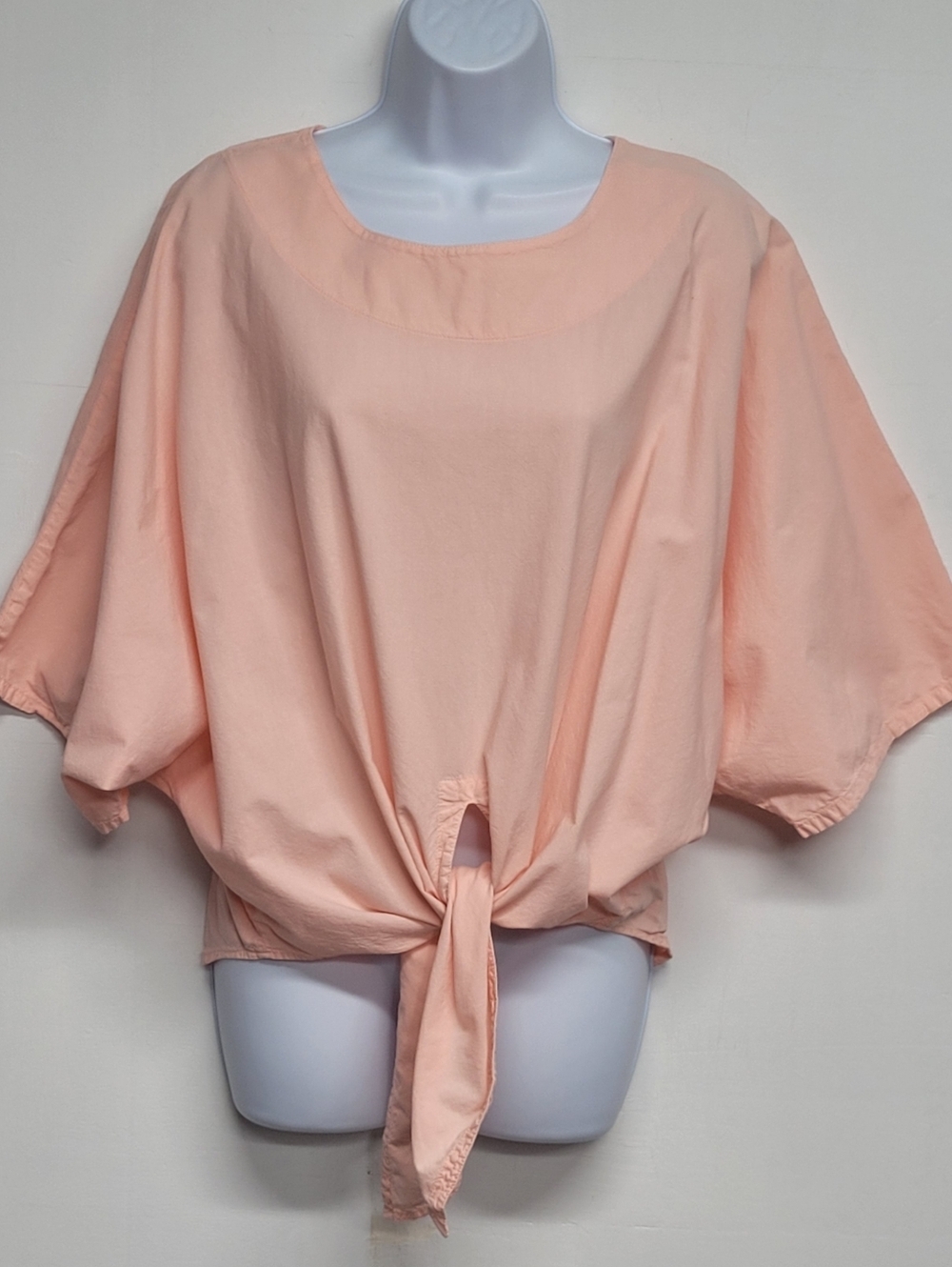 Cottonseed 2 Top Waist Tie Dolman Sleeve Peach